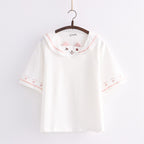 Cute cat ears short-sleeved T-shirt   HA1492