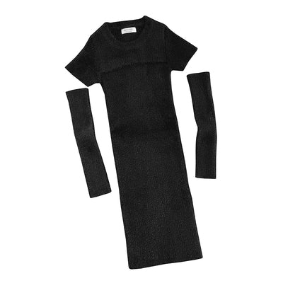 Slim Fit Spice Sheath Sweater Dress  HA2170