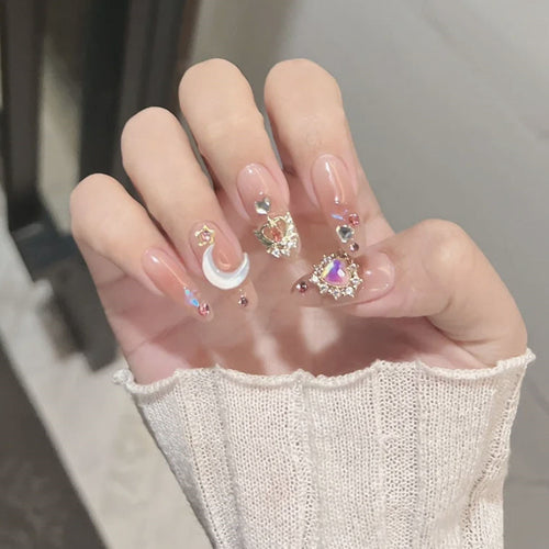 Flash cute girly removable nails   HA0793