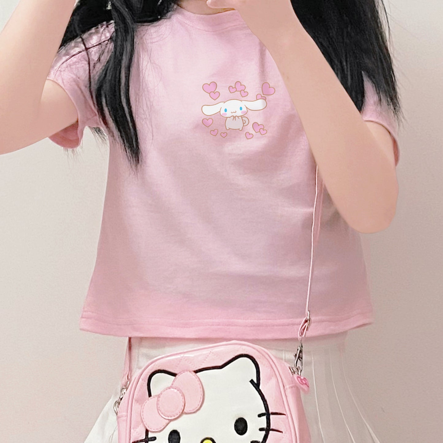 Big ear dog cotton short sleeve t-shirt HA0627