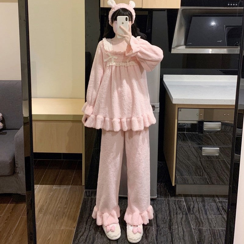 Coral fleece thick home clothes   HA1515