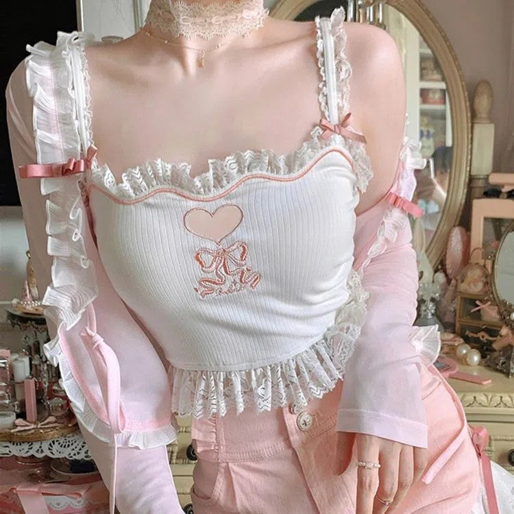 Sweet and soft girl camisole   HA1151