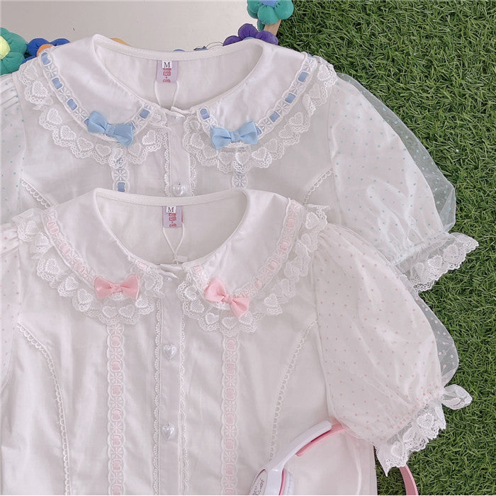 Take a bow of the bow doll collar shirt inside  HA1100