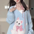 Soft halterneck faux mink V-neck  HA1463