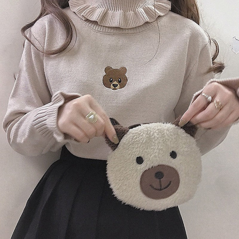 Turtleneck knitted bottoming shirt   HA1497