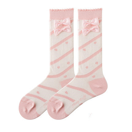 Cute girly mid tube cotton socks    HA0498