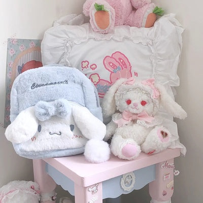 Cute Versatile Plush Backpack   HA0522