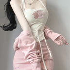 Sweet and spicy pink three-piece set   HA1644