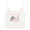 Sweet and Spicy Bow White Tank Top HA1732