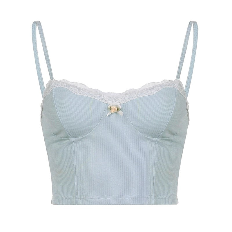 Dream lace light blue suspenders   HA1685
