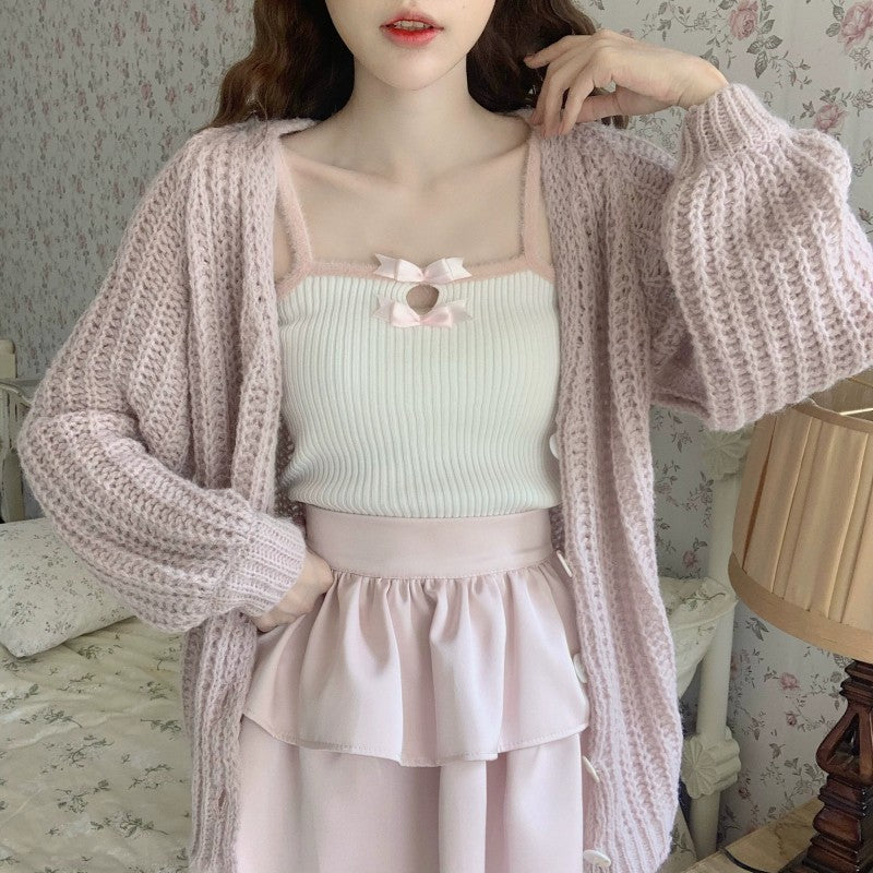 Gentle Bow Embellished Camisole   HA1699