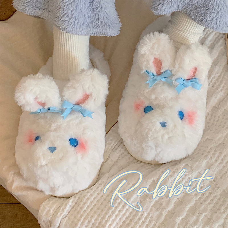 Girl Heart Rabbit Cotton Slippers  HA1346