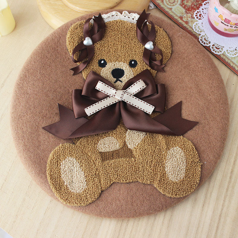 cute bear beret HA1056