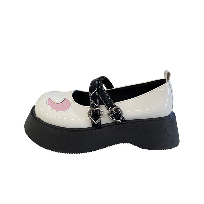 Women's cute big leather shoes   HA0393