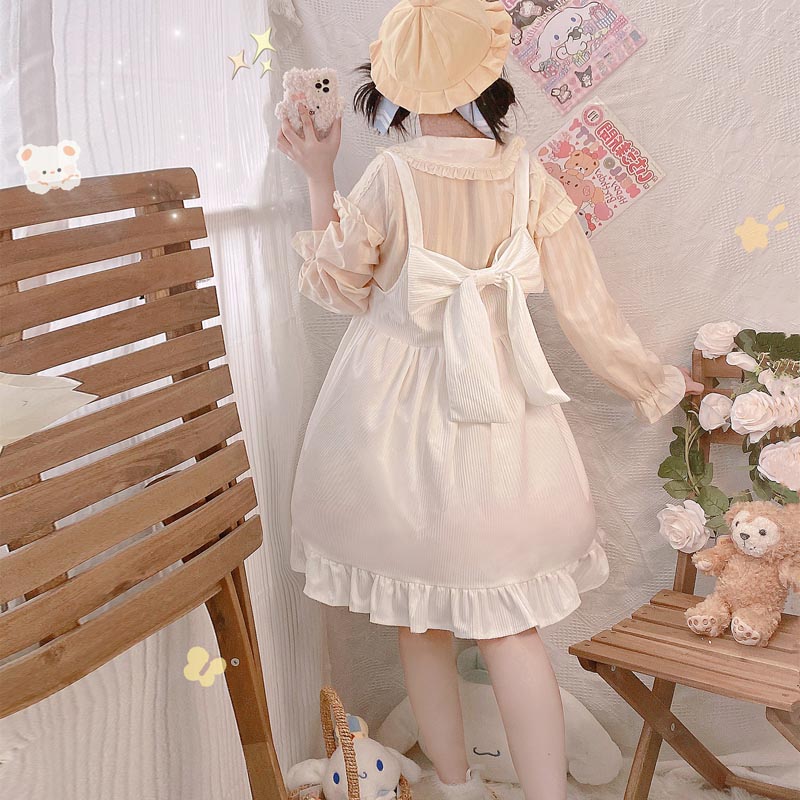 Bow suspender skirt HA0942