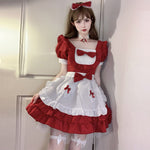 New Year red cosplay maid  HA1487