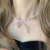 Girl heart pearl love cross HA1663
