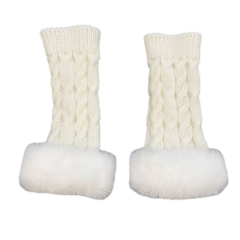 Cute Fingerless Knit Gloves   HA1433