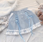 Lace Tie Heart Skirt  HA1268