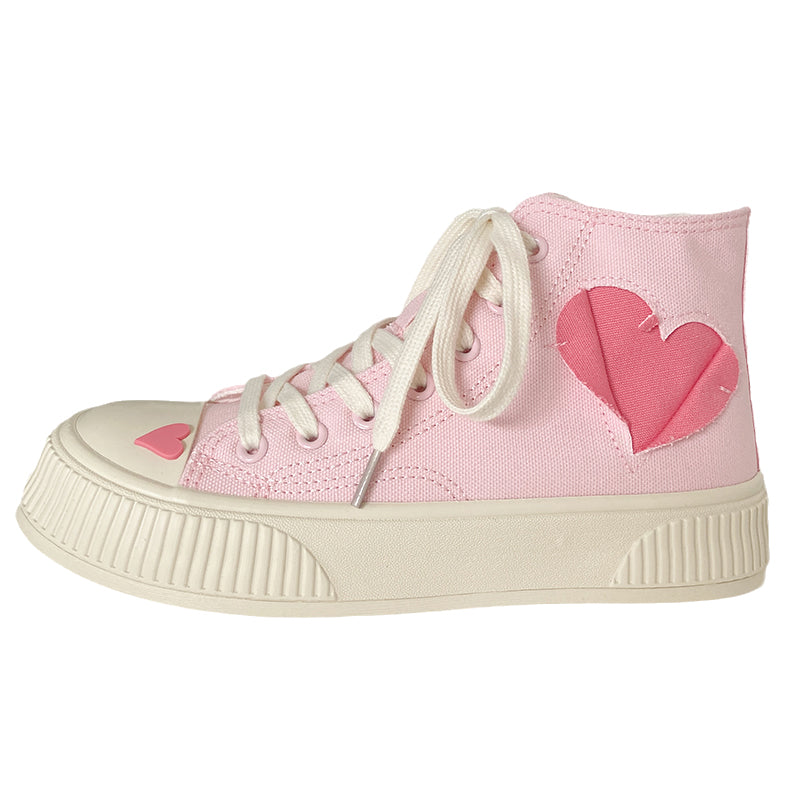 Love high-top canvas shoes HA0912