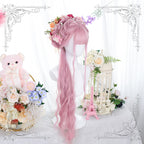 Cute pink natural curly hair HA0890