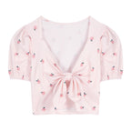 Sweet Spice Bow Short Sleeve T-Shirt  HA0840
