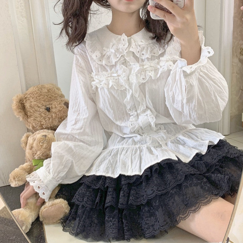 Lace Mesh Lolita Cake Dress   HA1076