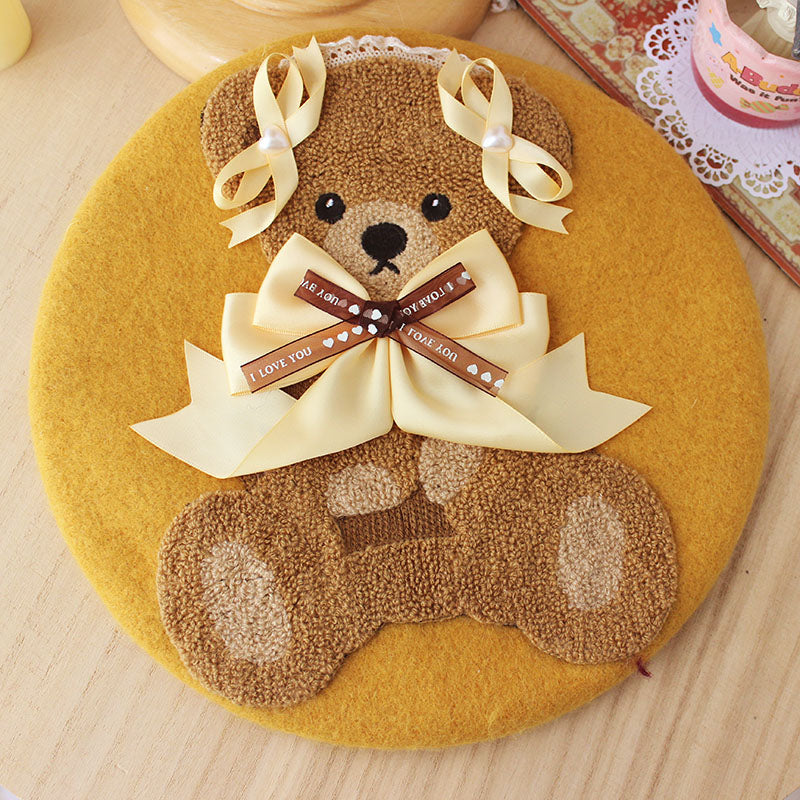 cute bear beret HA1056