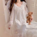 Sweet Mesh Bow Knot Nightdress  HA1290