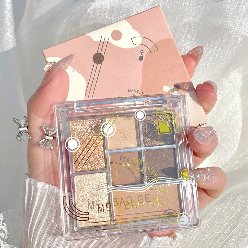Transparent seven-color eyeshadow palette   HA1283