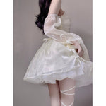 Slim sweet and spicy suspender dress   HA1605