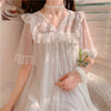 Sweet Mesh Bow Knot Nightdress  HA1290