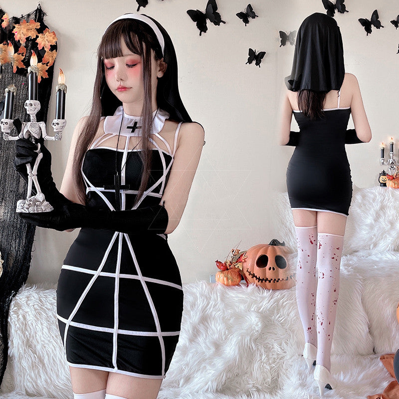 Halloween Nun Costume HA1044