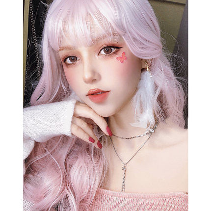 Natural cute fluffy colorful big waves HA0817