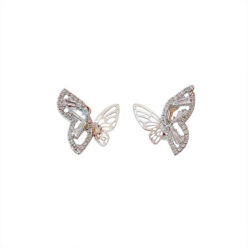 Zircon Hollow Butterfly Ear Clip   HA1725