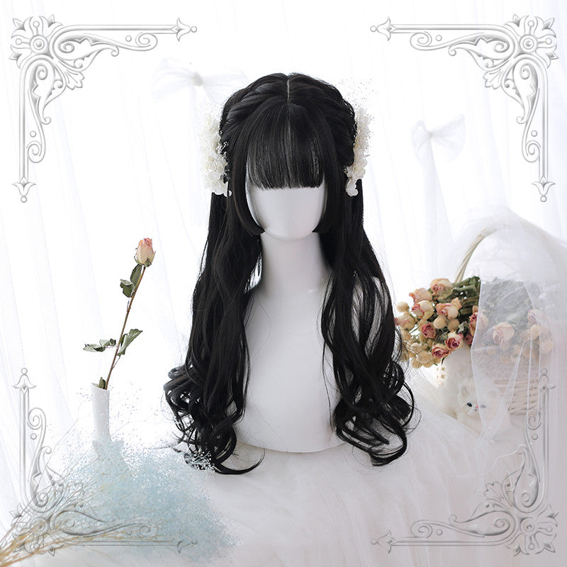 Ji Fa bangs long curly wig  HA0462