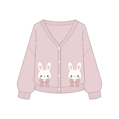 Cute bunny sweet loose cardigan  HA0513