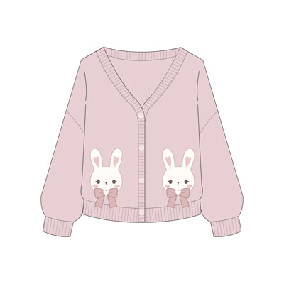 Cute bunny sweet loose cardigan  HA0513