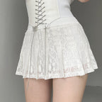 High waist chain link all match a-line skirt  HA0774