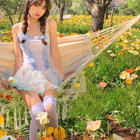 Girl's lace suspender dress  HA0803