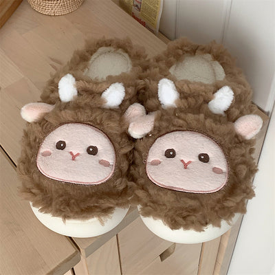 Girl Heart Cat Cotton Slippers   HA1344