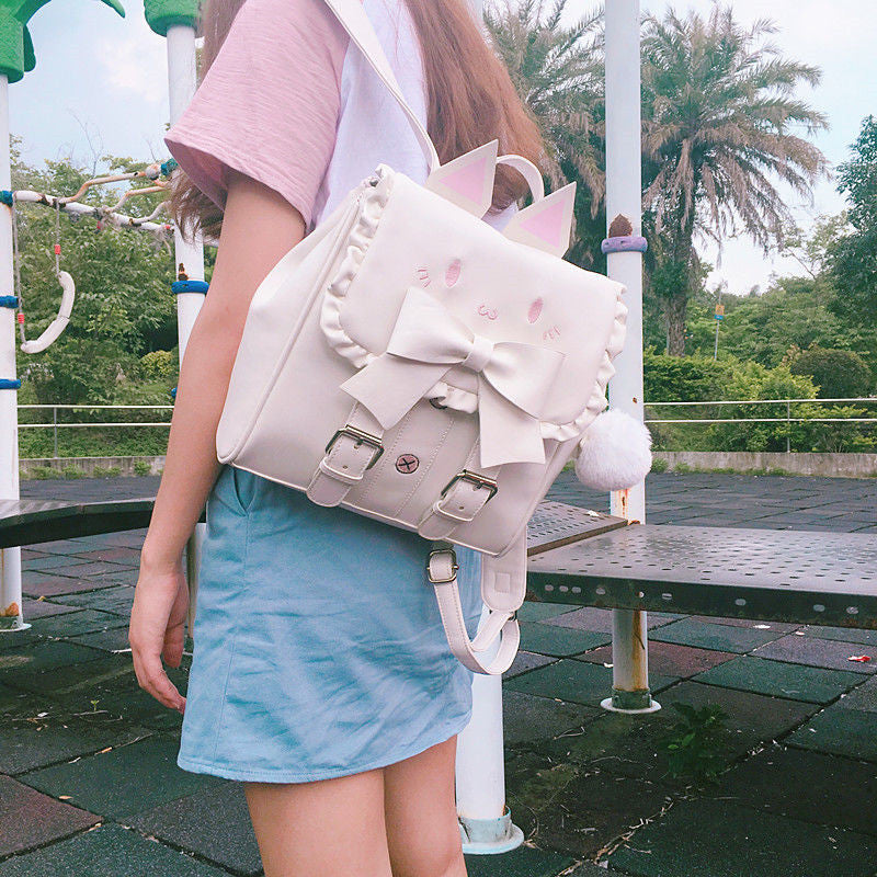 Cute embroidered cat Lolita bag   HA1215