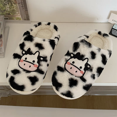 Cute cartoon cow cotton slippers   HA1345
