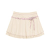 Knitted Lace Top A-Line Skirt Sweet Two-piece Set   HA2024