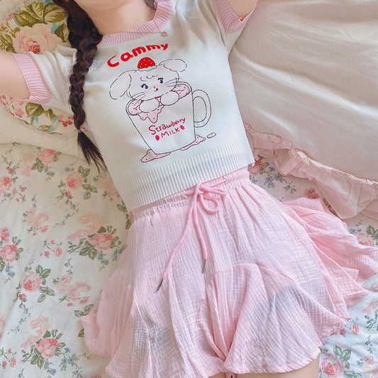 Sweet and cute short sleeve t-shirt    HA0527