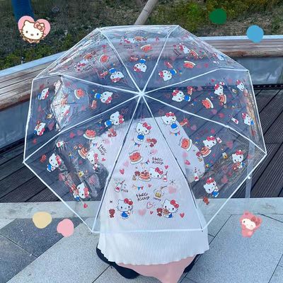 Hello kitty transparent umbrella HA0632 – hanaesbusiness