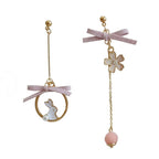 Pink Rabbit Sakura Bow Ear Clip  HA0721