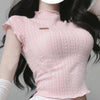 Knitted sweater top pleated skirt suit   HA2138