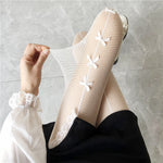 Bow Lace White Stockings  HA0323