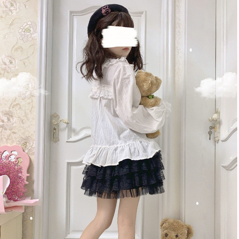 Lace Mesh Lolita Cake Dress   HA1076